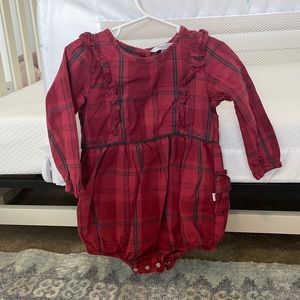 Ruffle butts holiday romper